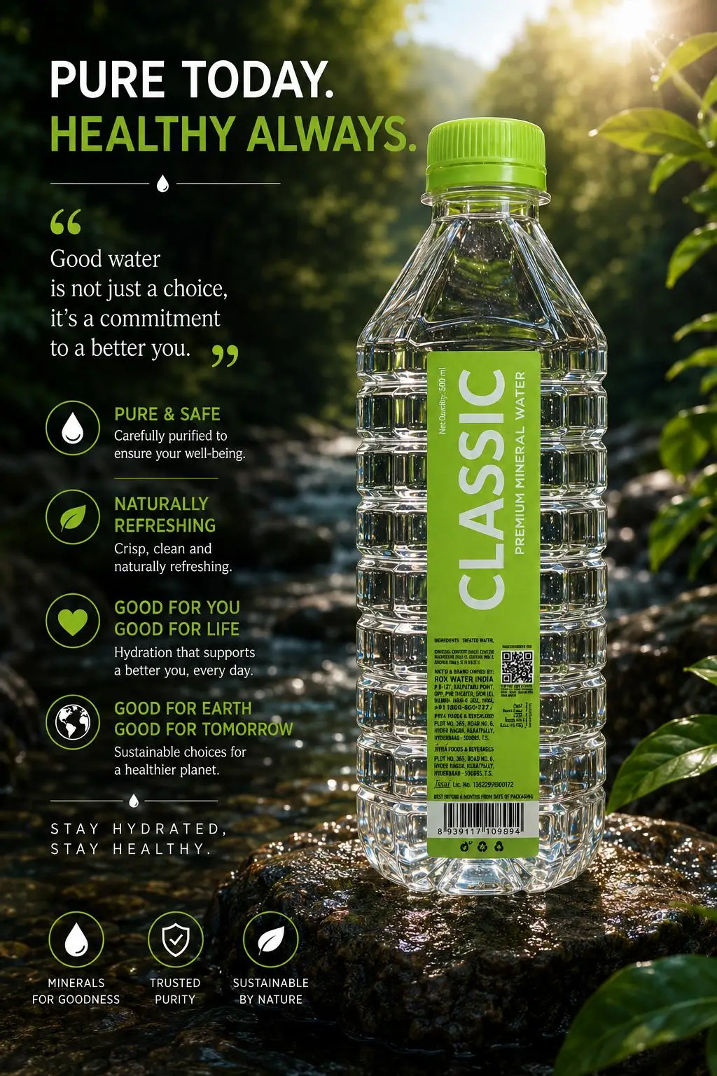 Classic — supplied by Rox Water India